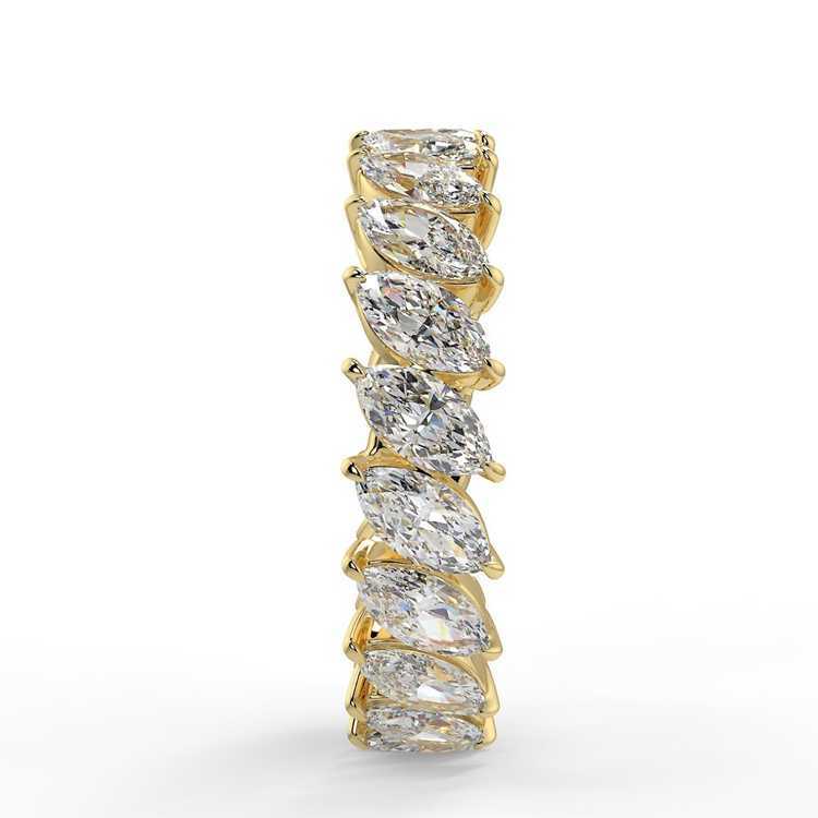New Design Marquise Cut Moissanite Diamond 18k Solid Gold Women Accessory Ring Solid Gold Wedding Rings