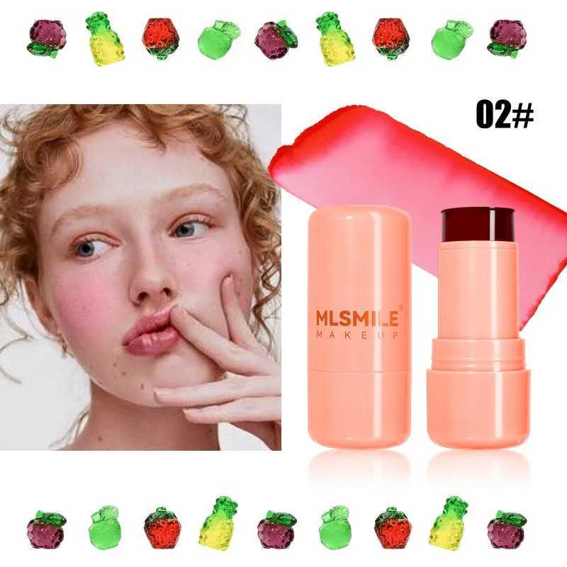 Grape Jelly B Lipstick Red Tint Lip and Cheek Dual-use Ber Cream Long Lasting Waterproof Rouge Cheek Color Lip BalmW250220