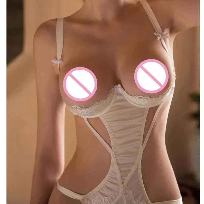 Sexy Lingerie Woman Underwear for Sex Clothing Porno Lingerie Babydoll Plus Size Lace Open Sleepwear Erotic Costume Sexy Bra Set W250220
