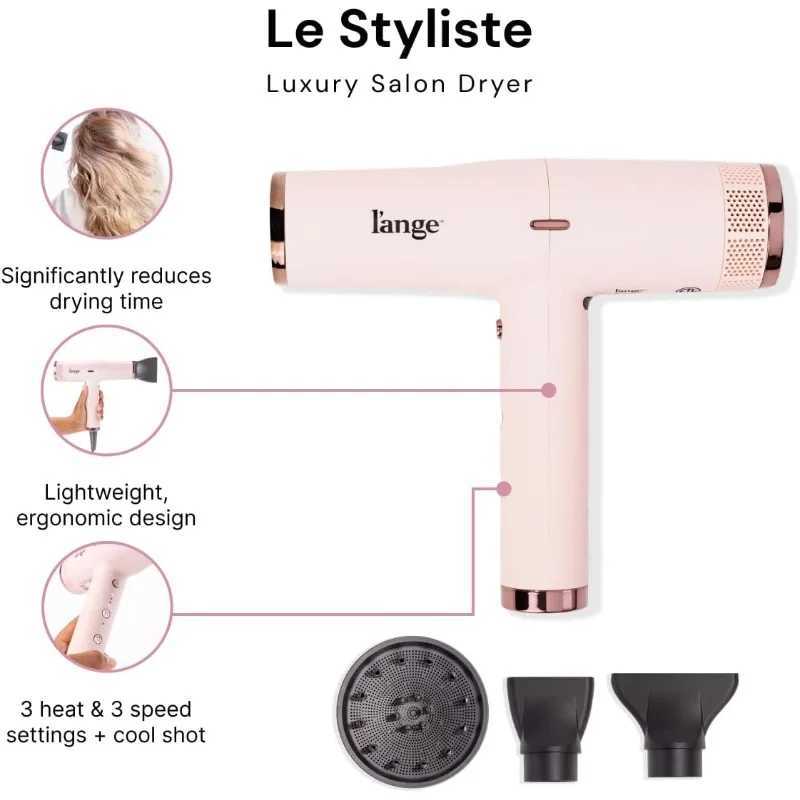 HAIR Le Styliste Luxury Hair Dryer | Quiet Brushless Blow Dryer with Diffuser | 875 Watts for 4X Faster Drying | Hairdryer W250220