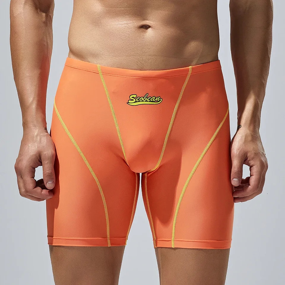 SEOBEANMens Low Rise Colorful SWIM BOXER Long VORTEX SWIMWEAR 2024 summer 250220