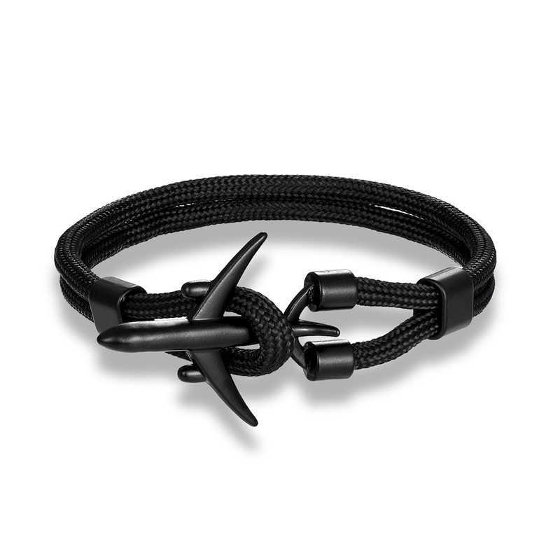 Charm Bracelets Fashion jewelry popular jewelry fashion mens Polyester 550 umbrella rope aircraft Bracelet H25220