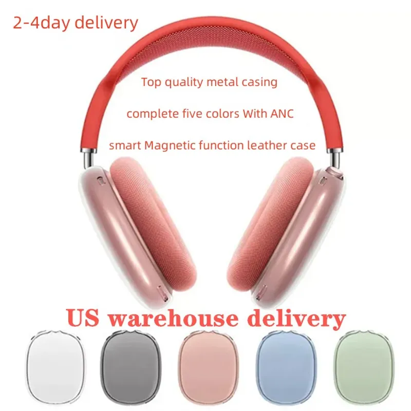 B1 Pods 2 3 4 Bluetooth Headphones Accessories Max Headphone Wireless Earphone ANC Metal shell Silicone Anti-drop Protective cover Case A simple receipt