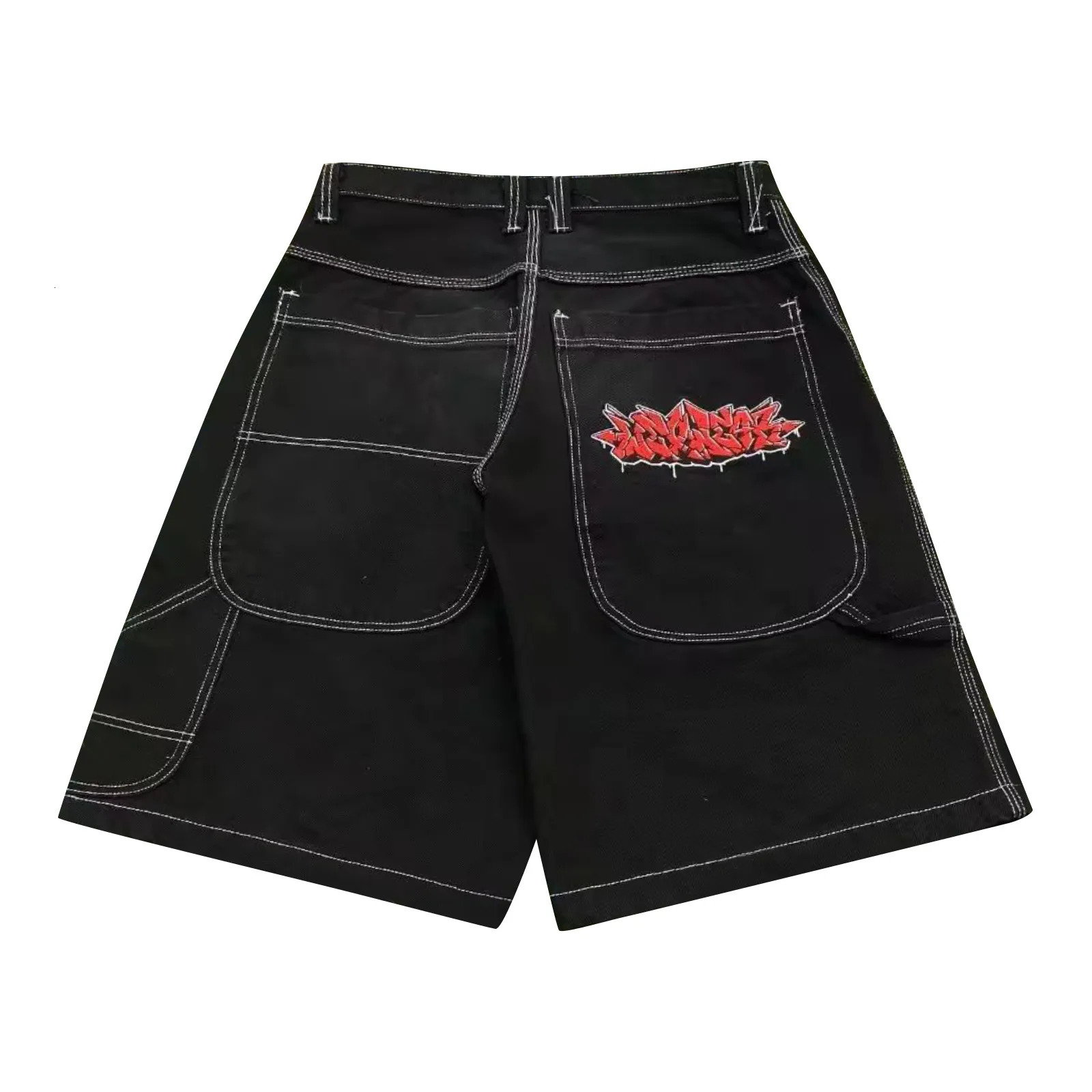 High quality fashion version Korean denim shorts suitable for girls summer loose A-line wide leg pants with pockets 250219