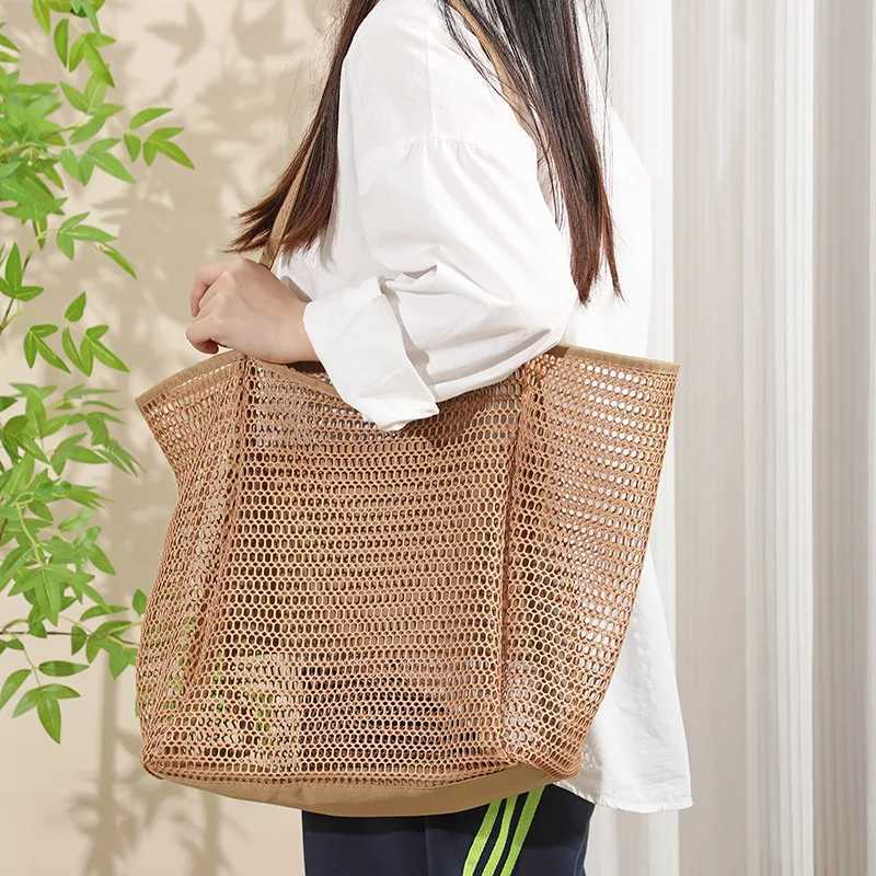 Summer Fashion Beach Swimming Tote Bag Women Large Capacity Travel Storage Bags Multifunctional Shopping Wallet Travel Bag Z250219