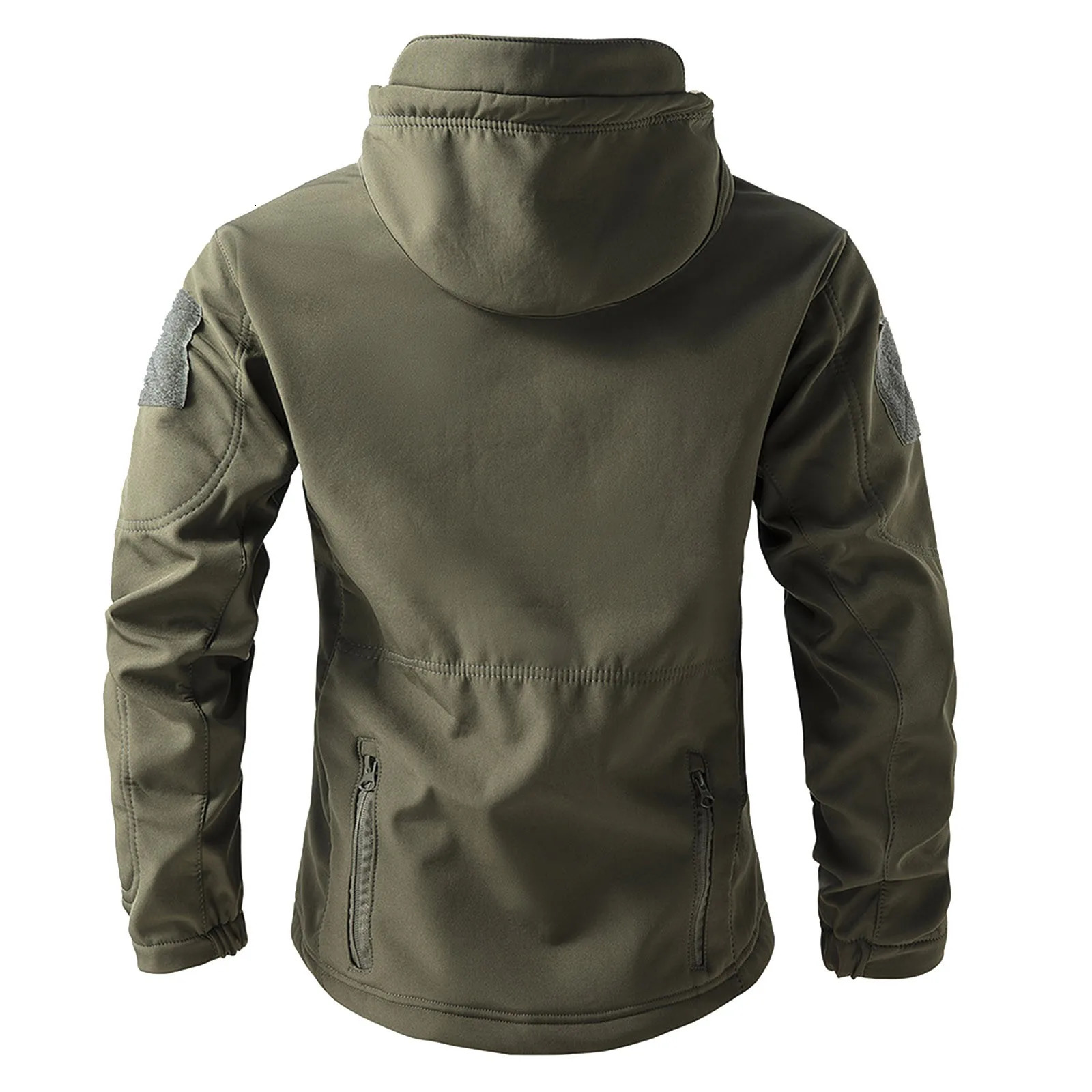 Mens Hooded Tactical Fleece Jackets Solid Outdoor Sport Climbing Hiking Camping Windbreak MultiPockets ThreeinOne Outwears 250218