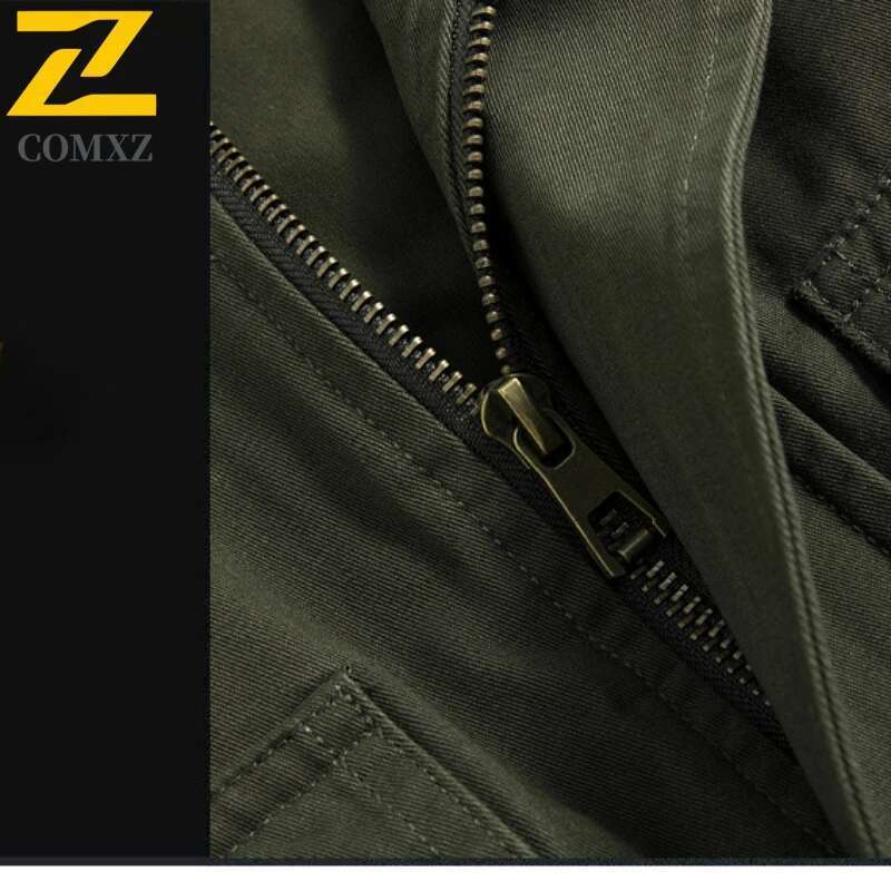 Men's Multi-Pocket Work Jacket, 2025 Cotton, Reverse Windshield Coat, Casual Jackets, Hiking, Outdoor Camping, Men's Fashion, Autumn, 100%