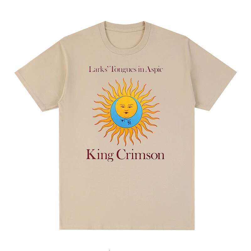 King Crimson Cotton T-shirt for men and women, with rock music print, graphic, trend