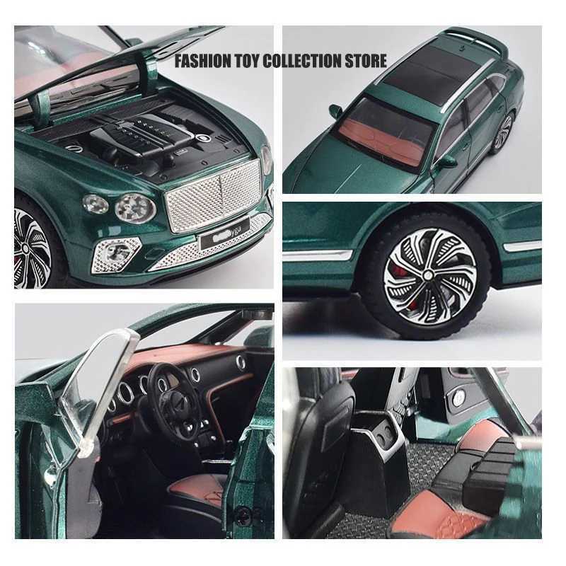 1 24 Bentlet Bentayga alloy car model die-casting toy car decoration toy with sound and light childrens giftXJ250407