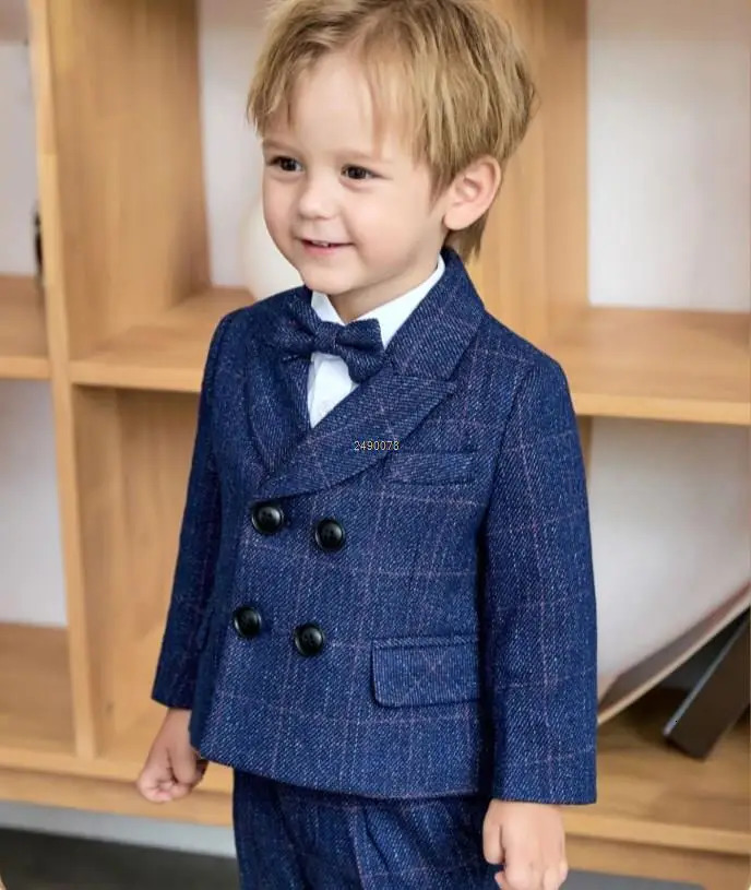 born Baby Boys 1 Year Birthday Suit Kids Pograph Suit Children Formal Wedding Dress Teenager Performance Party Costume 250219