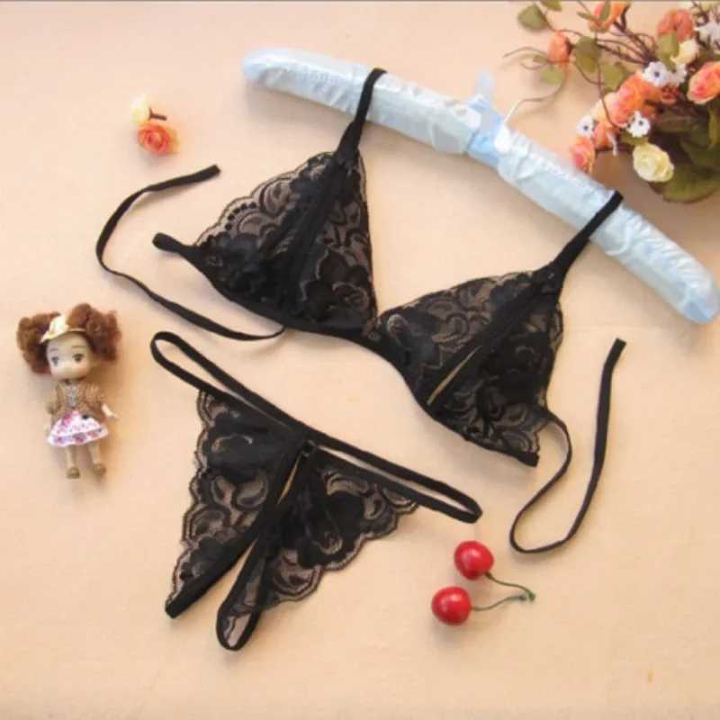 XS-2XL Plus Size Women Ladies Sexy Nightwear Lace Lingerie V-Neck Bra and Panties Underwear Pajamas Suit Set Bra Brief Sets W250220