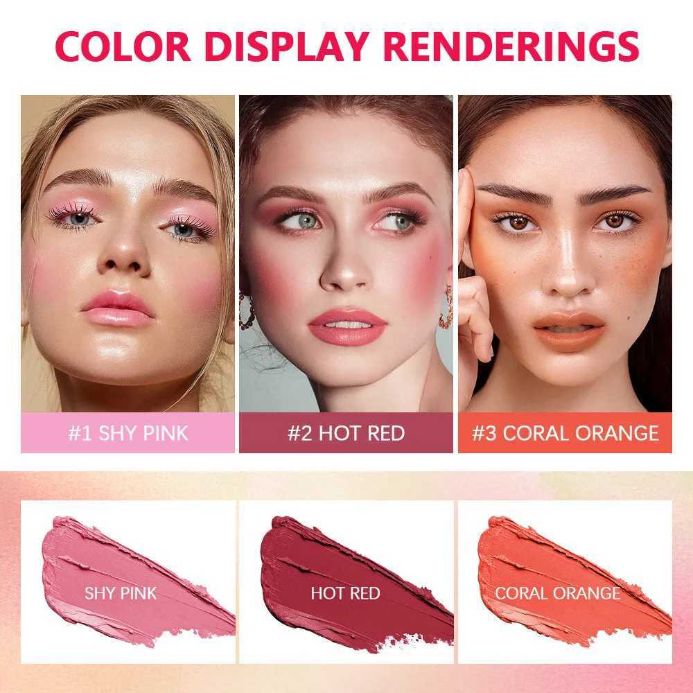 Multi function B stick natural cheek waterproof red face cream lasting color rendering bright skin colorW250220