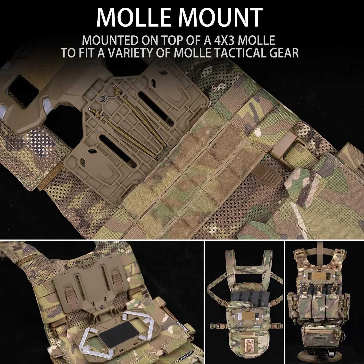 Tactical MOLLE Folding Navigation Board Vest Bag CS Airsoft Map Case Admin Panel Mobile Phone Holder for Screen Size 4.7-6.7inXJ250219