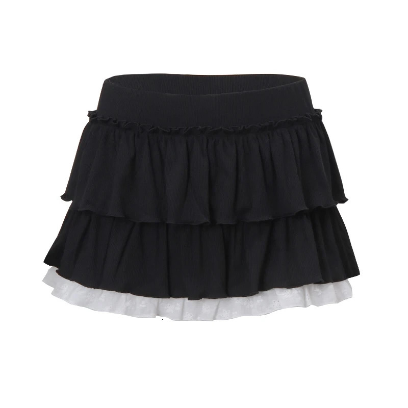 Where Mery sexy short skirt summer Y2K pleated puzzle mini sweet and cute nightclub party women skiing fashionable 250220