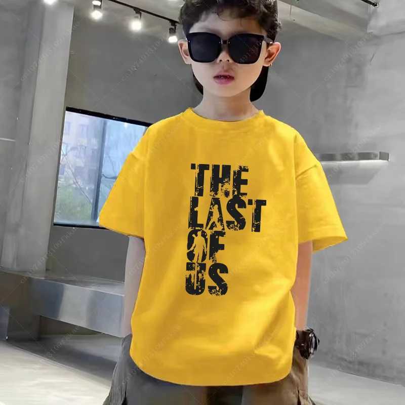 T-shirts The Last of Us T-Shirts Game Cotton Print Streetwear Children Casual Fashion Oversized Short Sleeve Shirt Kid Tee Tops Boys Teen H250220