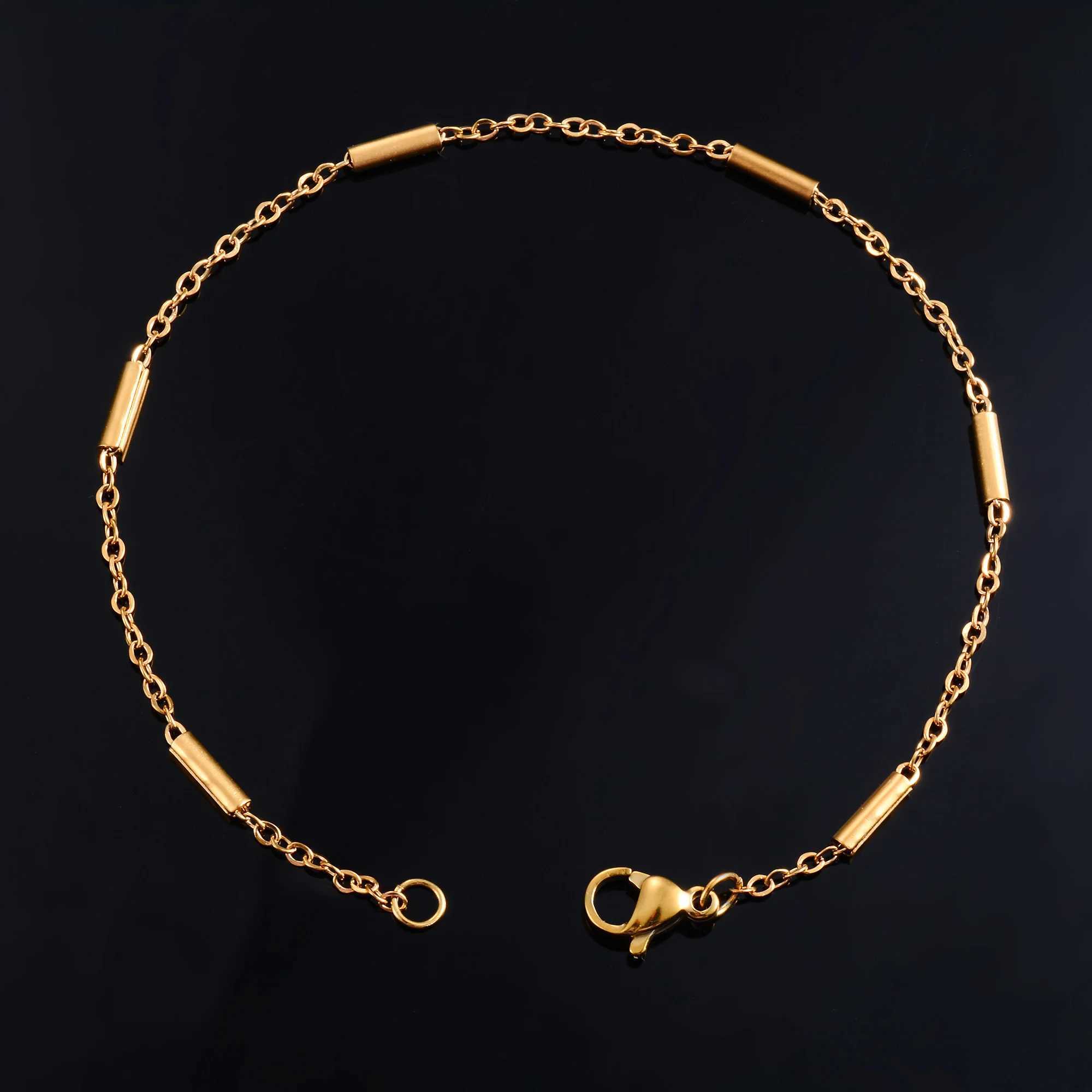 2mm Wide Stainl Steel Bracelet for Women Ladies Hand Cylinder O Chain with Extender Bangle Girl Anklet Jewelry AccoriesXJ250219