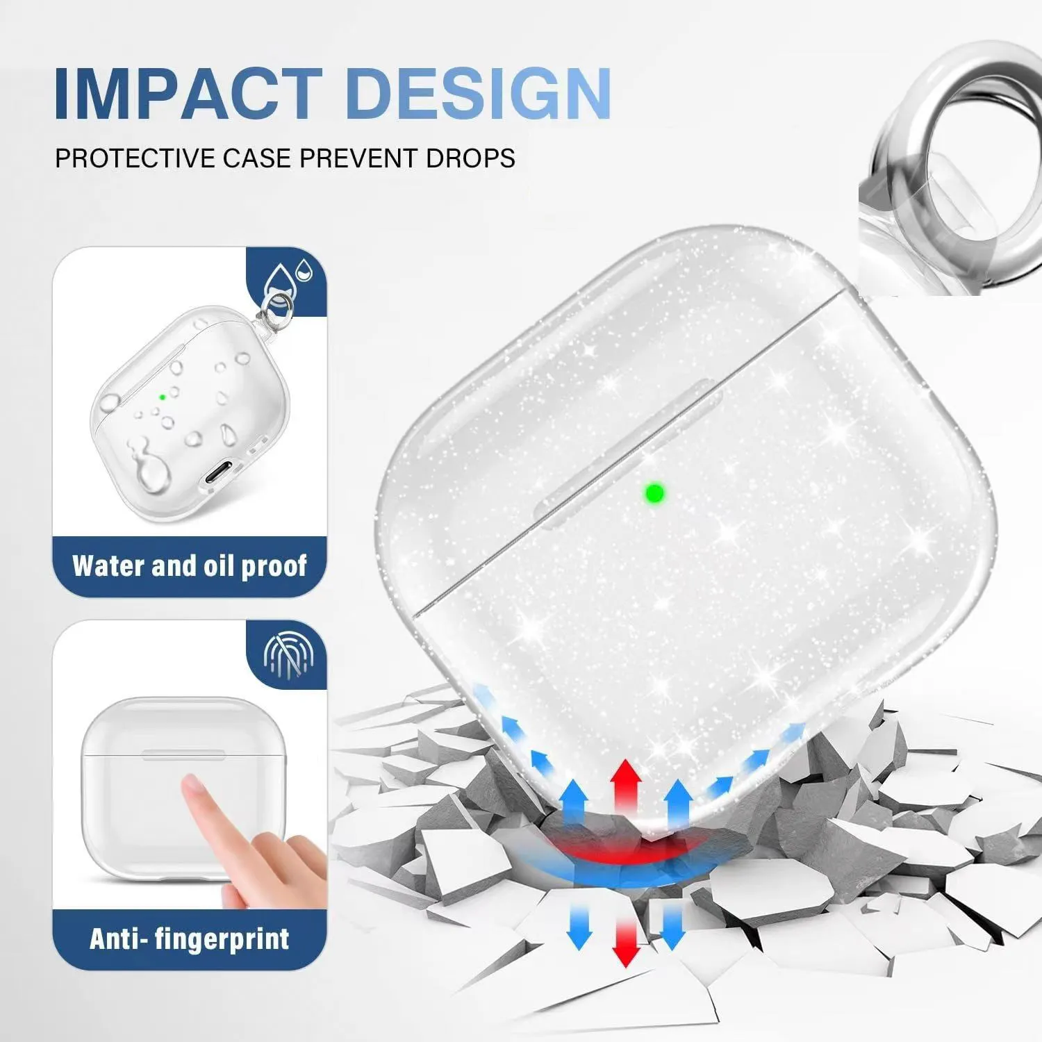 USA Warehouse Delivery For Apple AirPods 4 AirPods pro 2 3 3rd Headphone Accessories Silicone Protective ANC Noise Cancellation Headphone pro max 2 He
