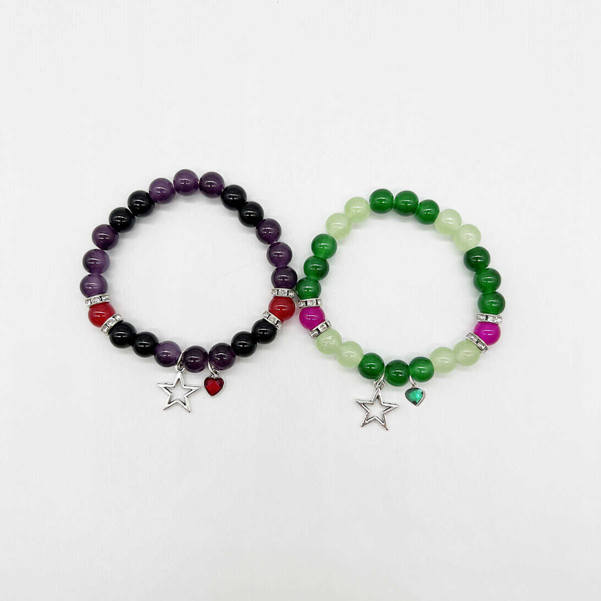 Charm Bracelets ETSY Hot Collection Letter Beaded Love Magnetic Couple Bracelet Elastic Handpiece Girlfriend Accessories H25220 2 BSCX