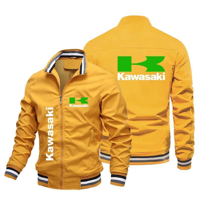 Men's Logo Printed Motorcycle Jacket, Fashionable Casual Windshield, Racing Suit, Autumn 2024