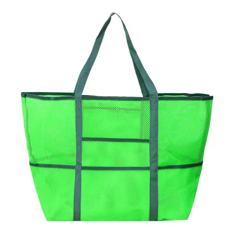 9 Pockets Large Beach Bag For Towels Mesh Durable Picnic Bags For Toys Waterproof Underwear Pocket Beach Tote Bag Summer 2022 Z250219