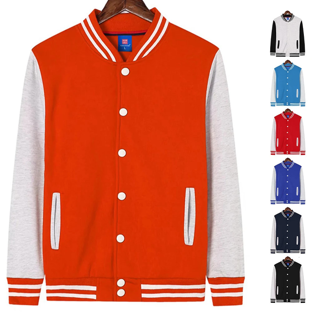 Plain Fleece University Letterman Jacket Unisex Wholesale Fall Warm Casual Varsity Jackets For Men Stylish Chaquetas Para Hombre 250219