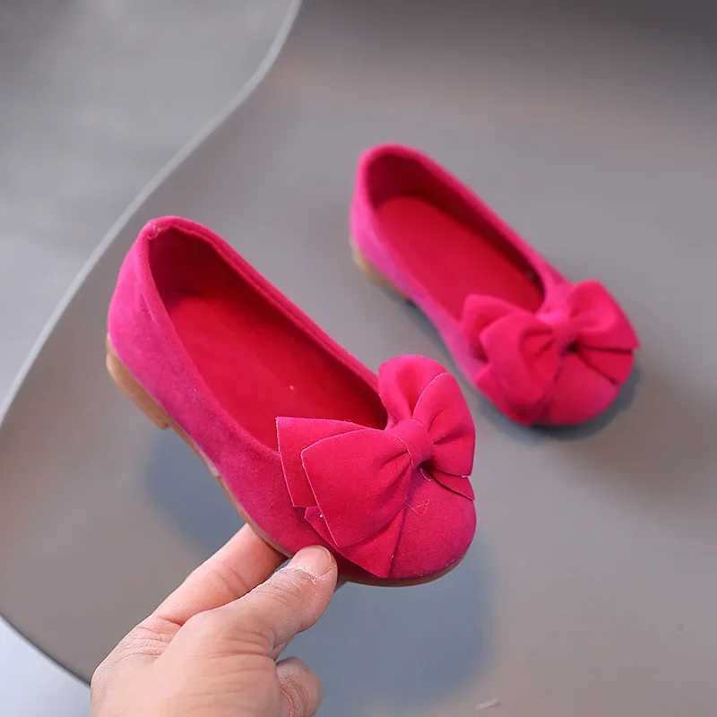 2024 Spring Autumn Children Shoes Girls School Flats Slip-on Shoes Flock Moccasins Girls Slip-on Shoes Size 21-36 X250220
