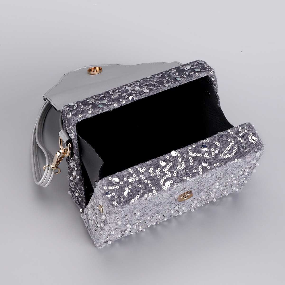 Autumn Winter Eye Box Bag Beaded Handheld Small Square Bag Ethnic Style Crossbody Bag 250215