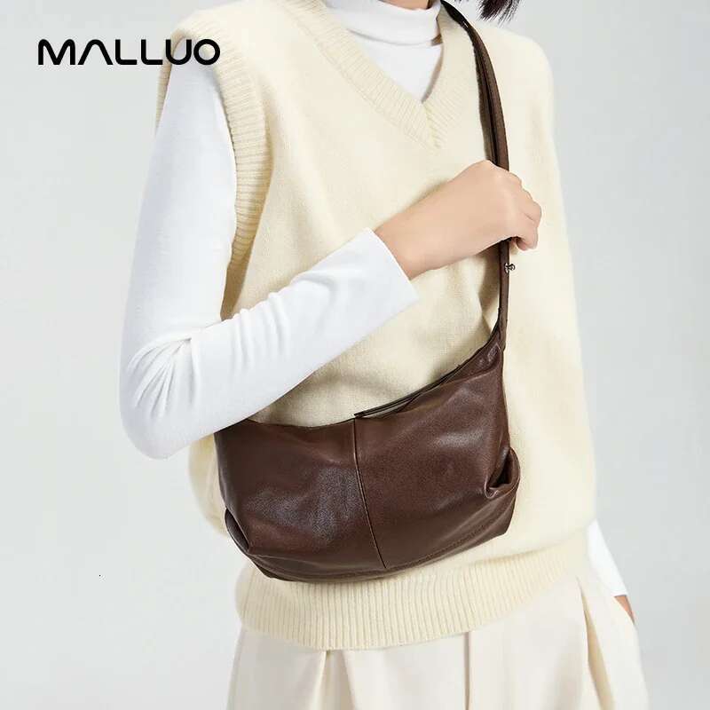 Women's Cowhide Genuine Leather Shoulder Bags Ladies Soft Fashion Design Handbags Female Casual Crossbody Tote Bag New