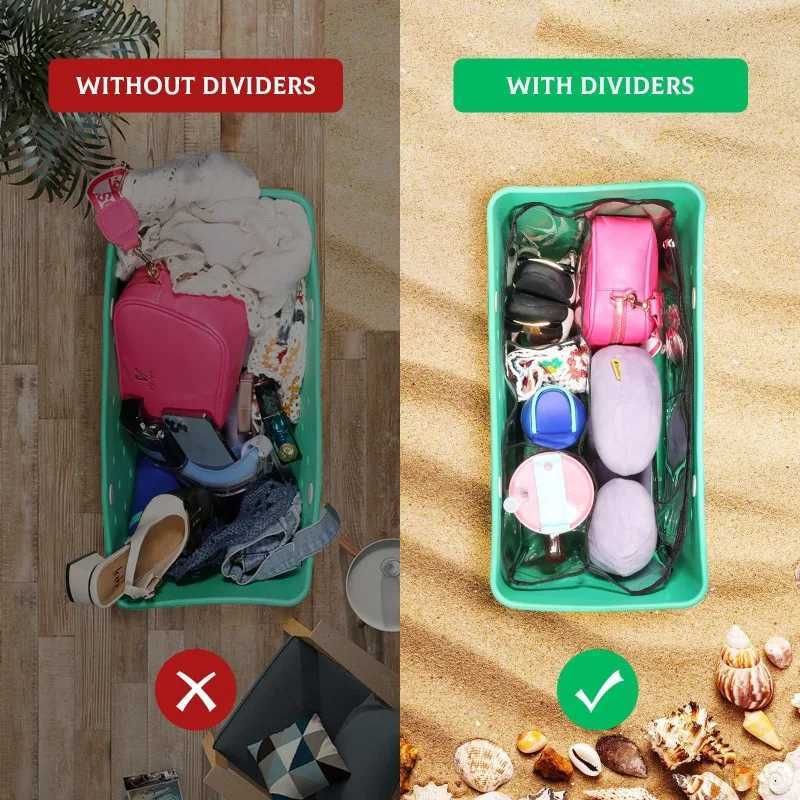 Clear Beach Bogg Bag Accessories XL Large Waterproof Storage Inner Bag Transparent Insert Divider Liner Sundries Organization Z250219