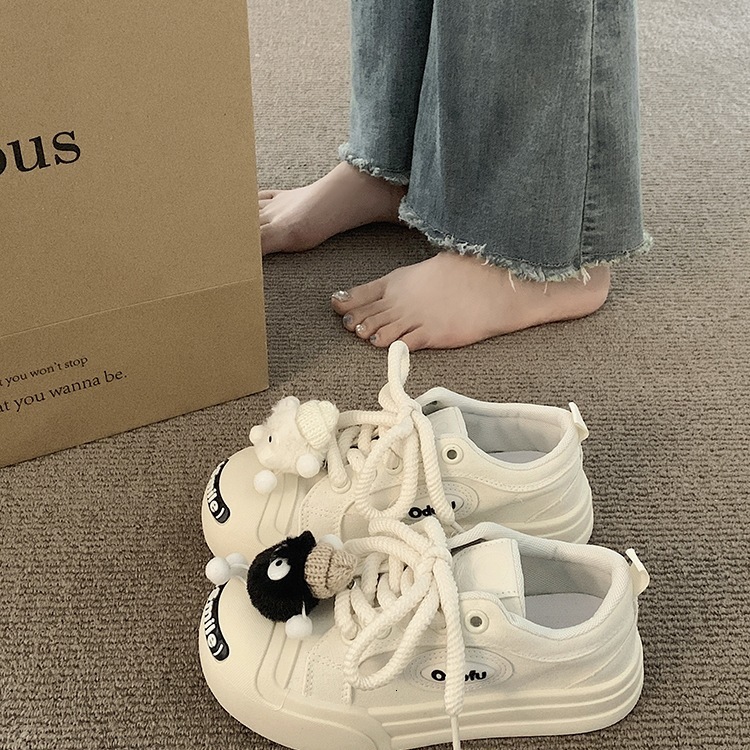 2025 Leisure New German Training Board Women's Sports Niche Fashion Thick Sole Personalized Design White Shoes Spring And Autumn Forrest