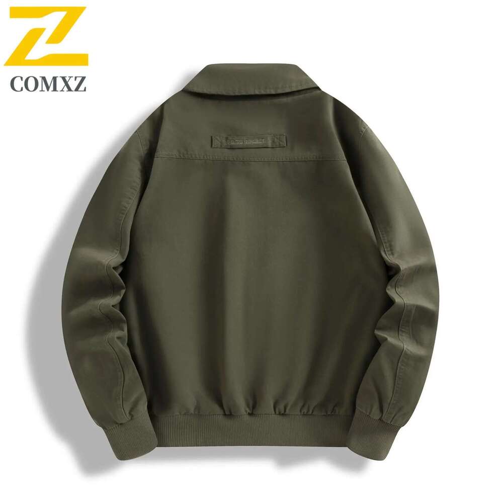Men's Multi-Pocket Work Jacket, 2025 Cotton, Reverse Windshield Coat, Casual Jackets, Hiking, Outdoor Camping, Men's Fashion, Autumn, 100%