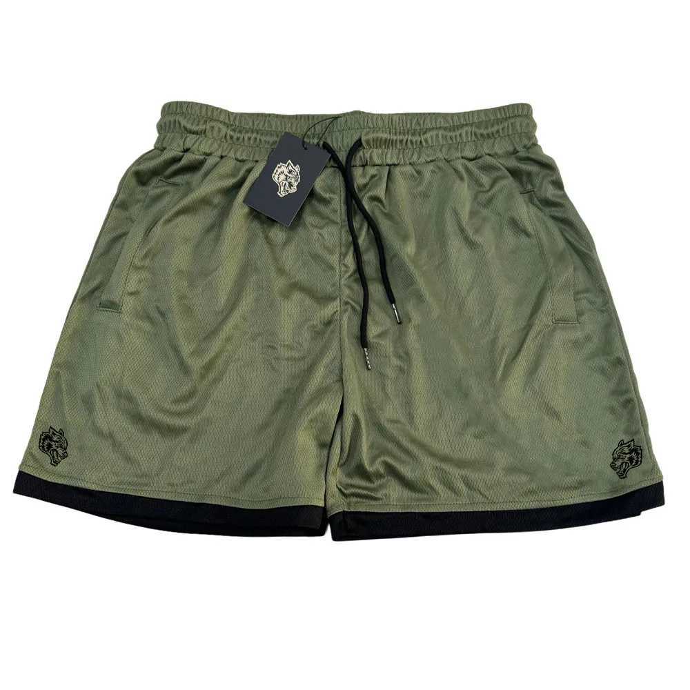 New Summer Running Shorts QuiCK Dry BreaTHable Beach Shorts Double Zipper Fitness Shorts Mens Fitness Training Shorts X250220
