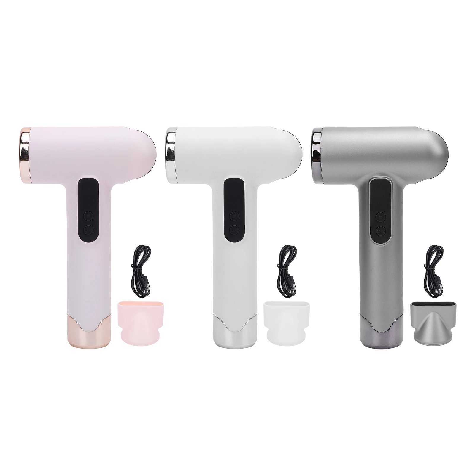 Portable travel hair dryer USB charging small hair dryer 200W 5000mAh power ABS lightweight home hair dryer W250220