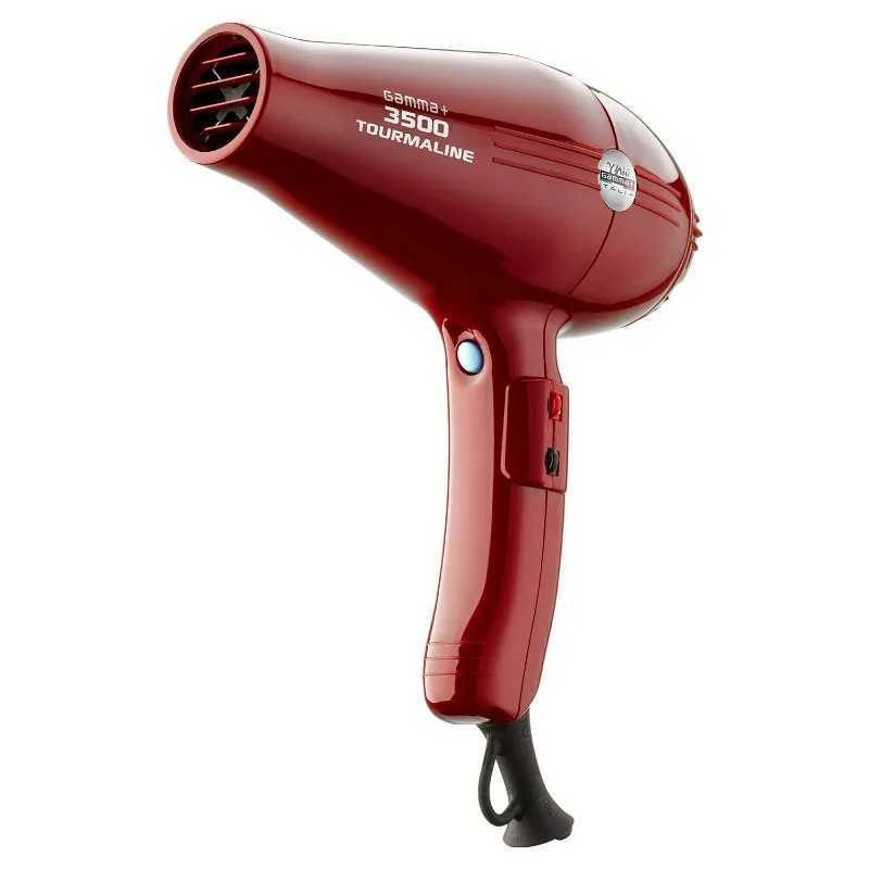 3500 Professional Salon Tourmaline Ionic Hair Dryer 2 Nozzles 6 Heat/Speed Settings W250220