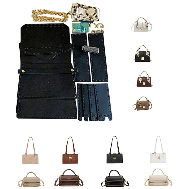 Hand Making Bag Set Hand Stitching Bag PU Leather Diy Handmade Kit Sewing Material Sewing Craft Kits for Bag Accessories 250214