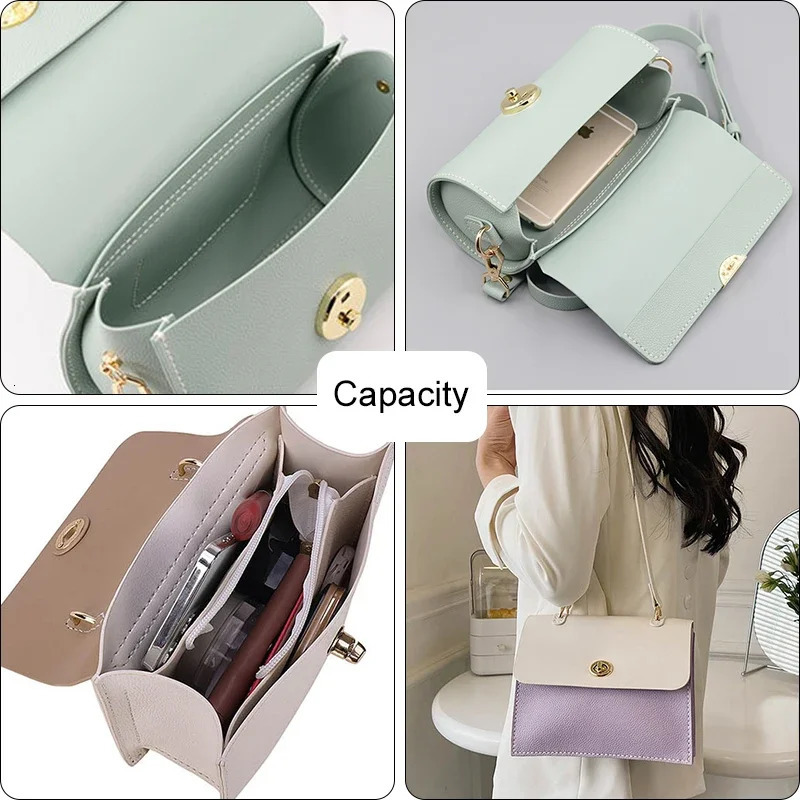 Hand Making Bag Set Hand Stitching Bag PU Leather Diy Handmade Kit Sewing Material Sewing Craft Kits for Bag Accessories 250214