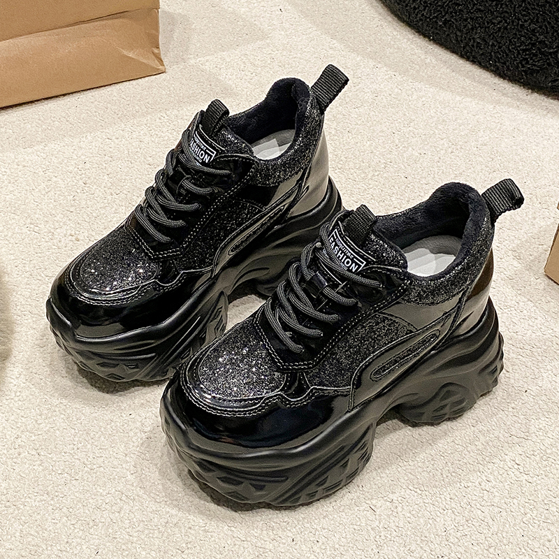 Casual Platform Designer Sneakers High Heels High Quality Sports Vulcanized Shoes Bling Trainers Chunky Luxury Sneakers Zapatos Mujer