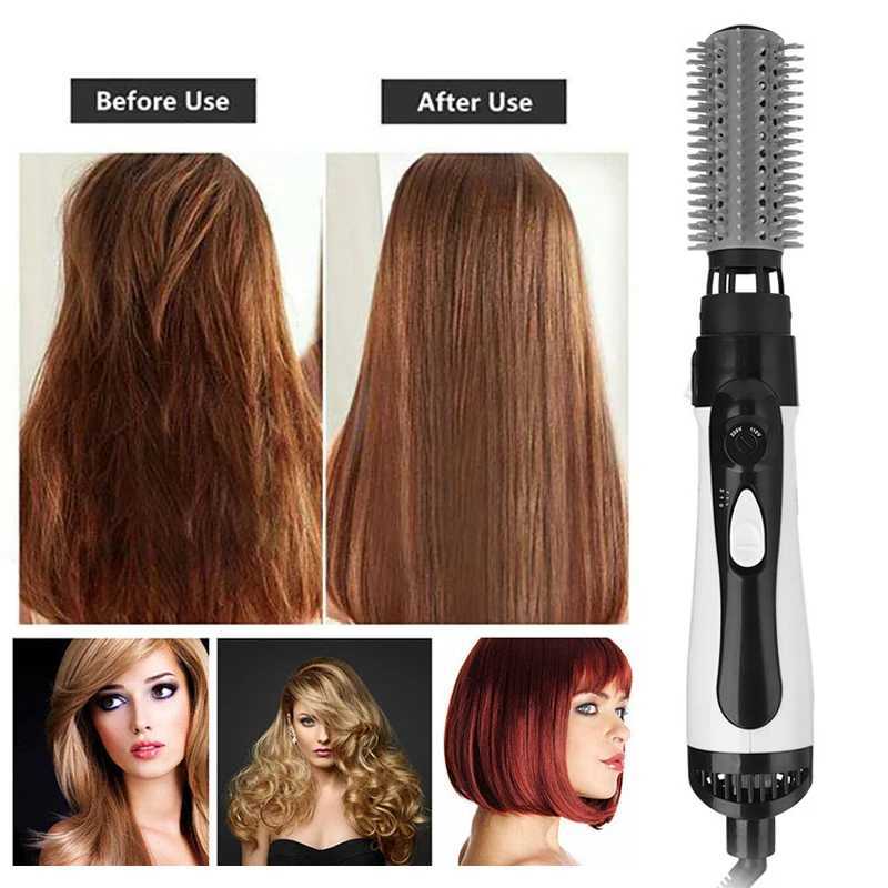 Hair dryer and hot air brush professional anionic ceramic container lightweight one-step hair blowing and styling tool W250220