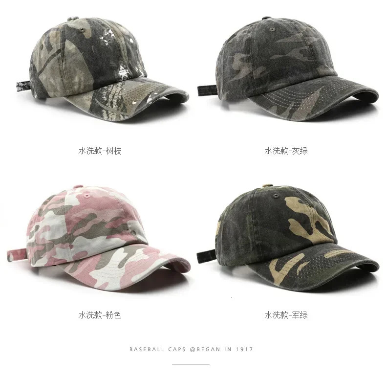 Spring Summer Print Camouflage Cap Outdoor Sports Men Custimized Travel Sun Hunting Hats Women Baseball Cap 250214
