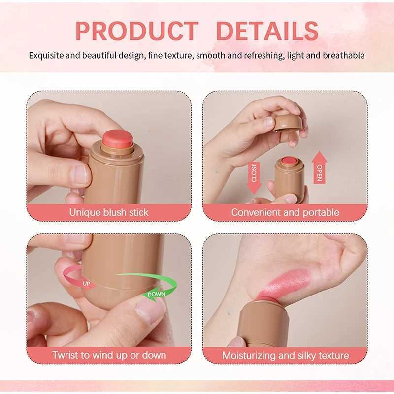 3in1Cream b stick Tinted Durable Matte Natural Rouge Powder Ber Stick Cream Matte Contour Makeup CosmeticsW250220