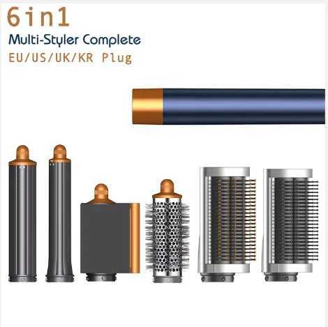 Professional 6IN high-speed multi style hot air dryer drum nozzle straight brush 0V/220V hair dryer packaging W250220