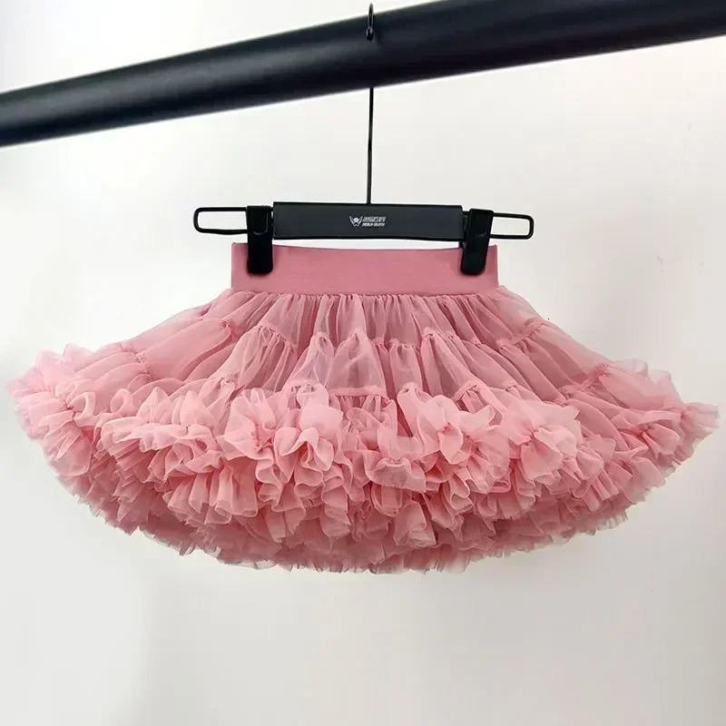 Upgrade Girls Tulle Skirt Baby Children Tutu Pettiskirt Skirt Kids Fluffy Ballet Skirt Party Princess Girl Clothes B022 250220