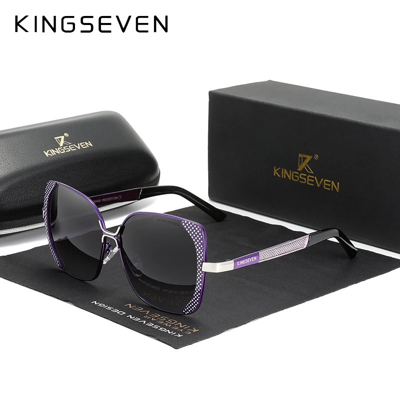 KINGSEVEN Polarized Sunglasses Women UV400 Gradient Lens Butterfly Fashion Glasses Ladies Female Vintage Driving Eyewear 250214