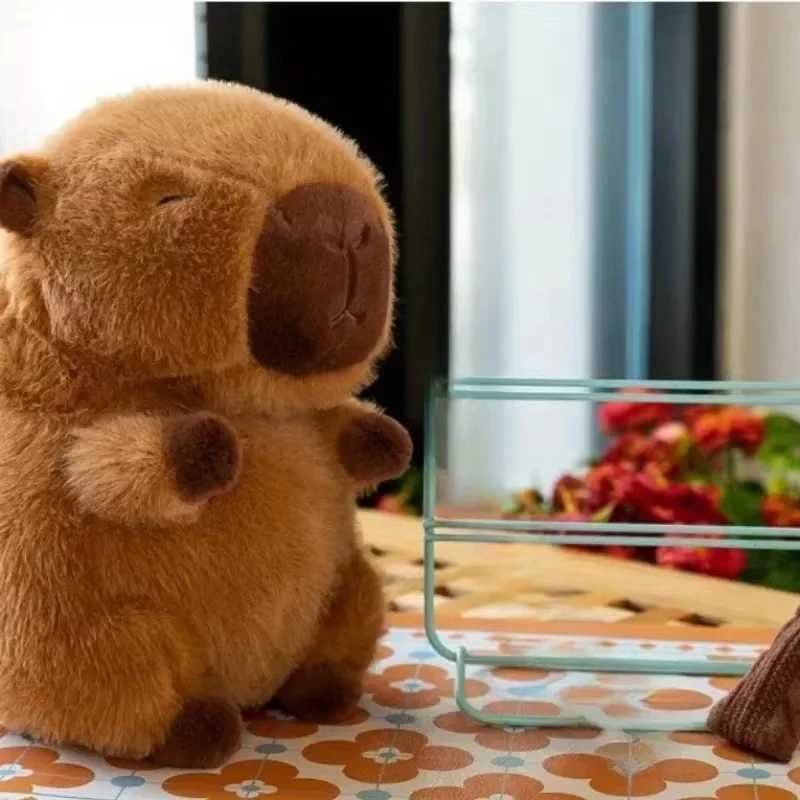 23cm Capybara Plush Toy Simulation Capibara Anime Fluffty Toy Cute Doll Stuffed Animals Soft Plush Doll Christmas Gifts for KidsT250219