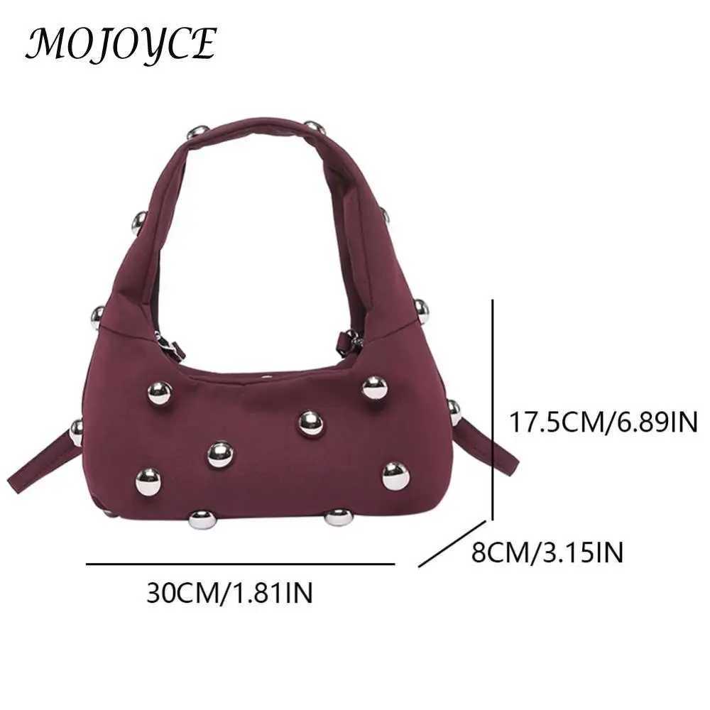 Women Faux Suede Shoulder Bag Adjustable Strap Fashion Zipper Closure Punk Style Satchel Purse Outdoor Travel Bag Y250218