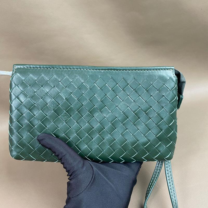 Mobile Phone Crossbody Lightweight Soft Leather, Small Capacity Chain Woven Women's Bag, Long Handbag, Fashionable