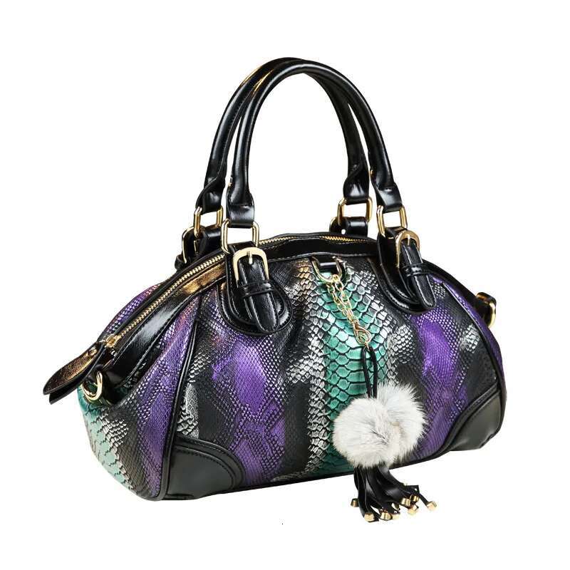New Fashion Serpentine Women Handbags European Design Leather Ladies Shoulder Bags Female Girl Brand Crossbody Hobos Bag