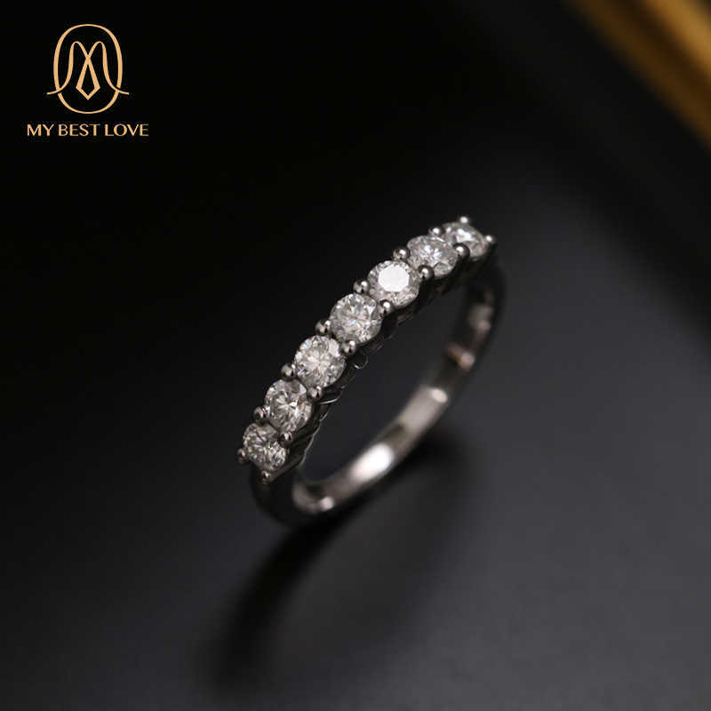 Wholesale Pure 18K 14K Gold Plated Moissanite Diamonds Wedding Ring Romantic Gift Engagement Finger Ring