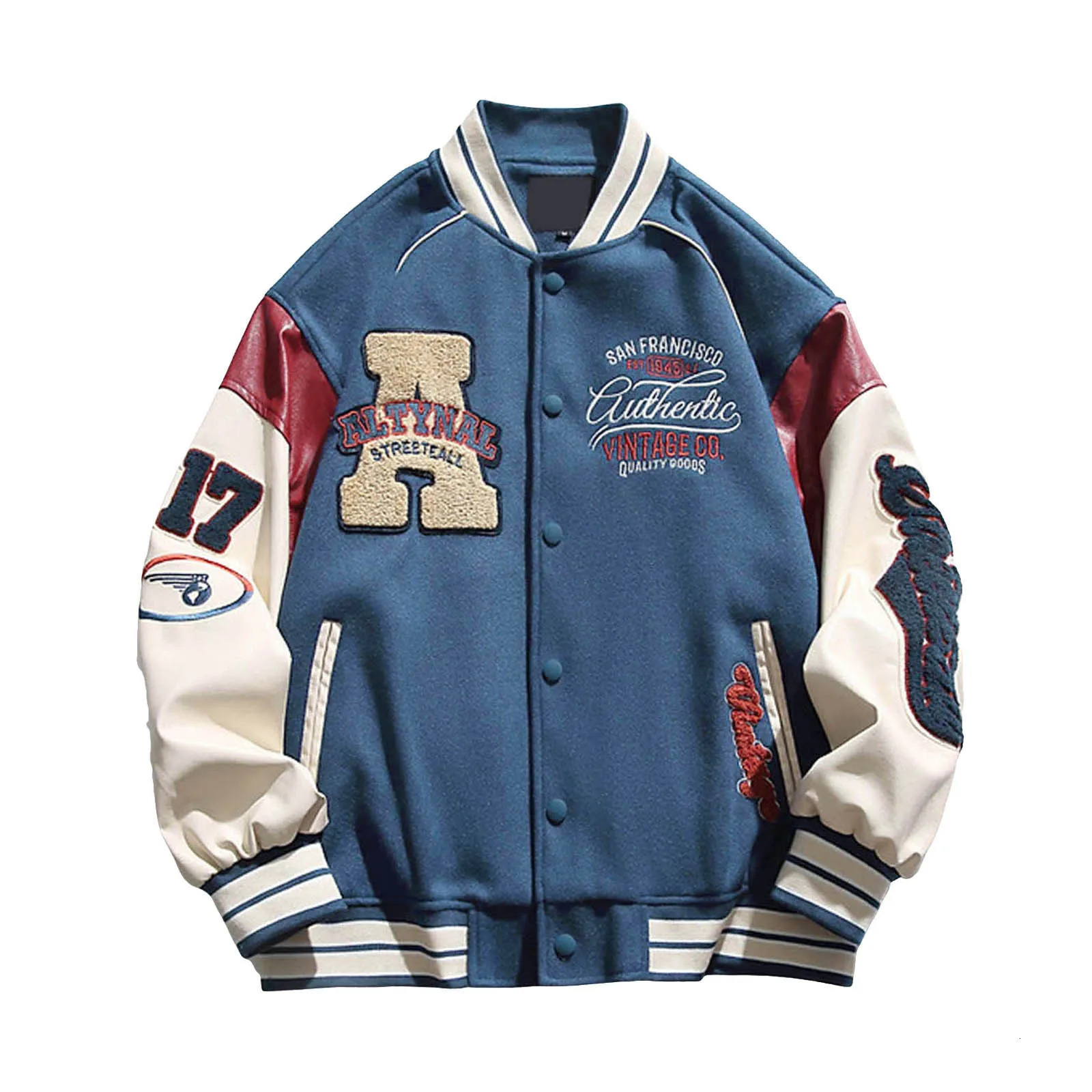 Mens Streetwear Letter y Baseball Jacket Spring Autumn Long Sleeve Scrub Leather Bomber Jackets Button Up Outerwears 250210