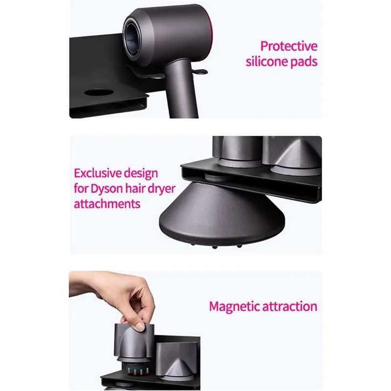 Popular Hair Dryer Holder Wall Mounted Bathroom Blow Dryer Holder Storage Rack for Hair Dryer W250220